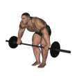 Barbell Row - Bent Over Wide Grip Close Stance